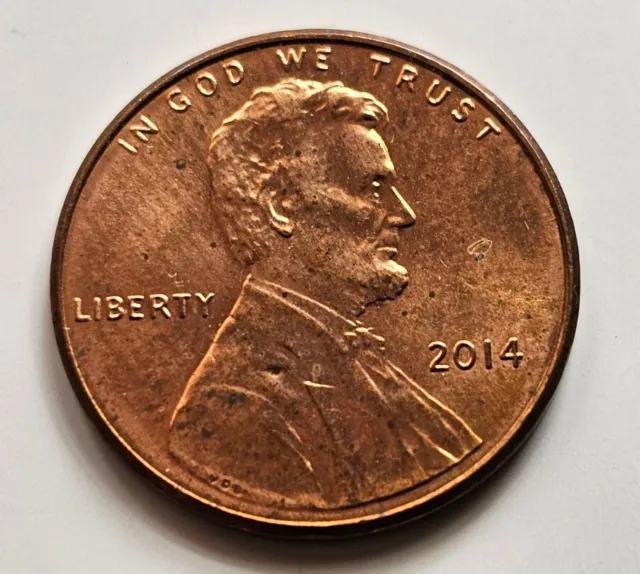 2014 1 One Cent  United States US  Almost  Circulated  #2615