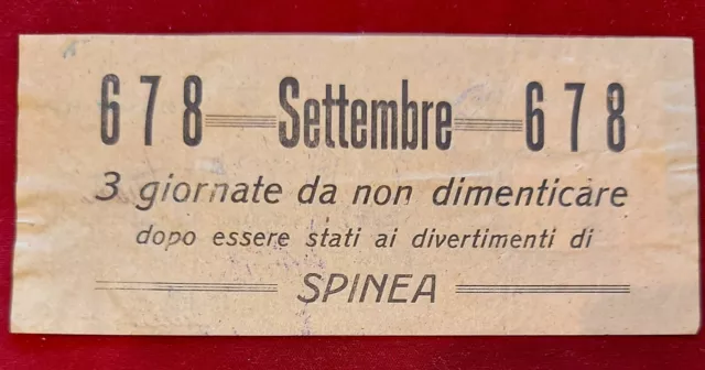 Spinea - Venezia Volantino Aereo  1947 - Spettacoli  E Feste Di 3  Giorni