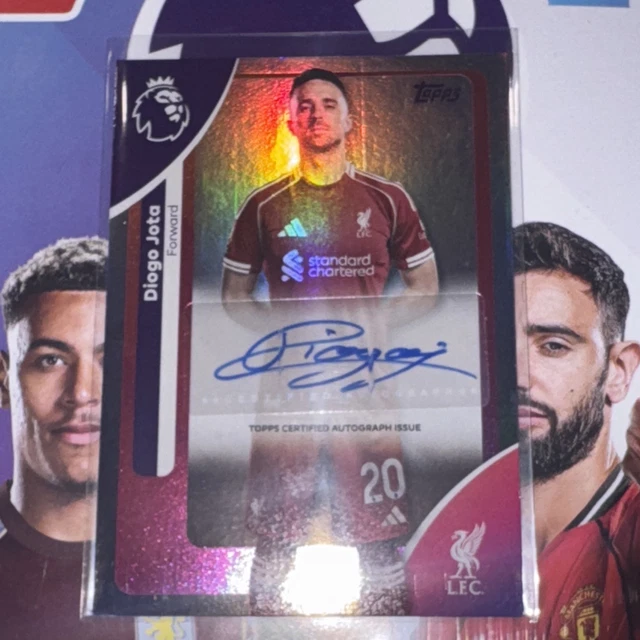 TOPPS PREMIER LEAGUE 2026 - Diogo Jota - Liverpool FC - Auto signed £ ...