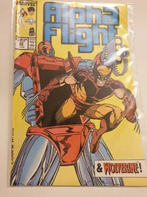 Alpha Flight #53 Marvel Comics 1987 NM condition WOLVERINE 1st Jim Lee Cover Art