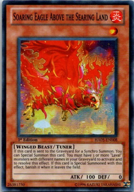 Soaring Eagle Above The Searing Land HA05-EN008 Yu-Gi-Oh! Card LP 1st Edition