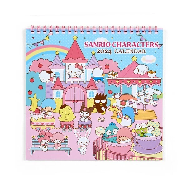 SANRIO CHARACTERS HELLO Kitty Monthly Wall Calendar 2024 Schedule