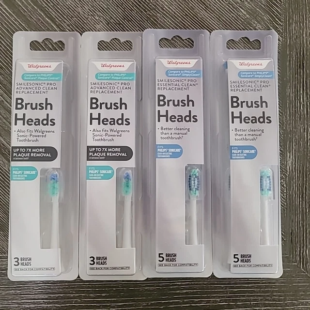 16 cabezales de cepillo de repuesto compatibles Philips Sonicare nuevo marca Walgreens LOTE