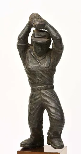 Early 20th Century, A Set of Burmese Bronze Sportsman Figurines 2