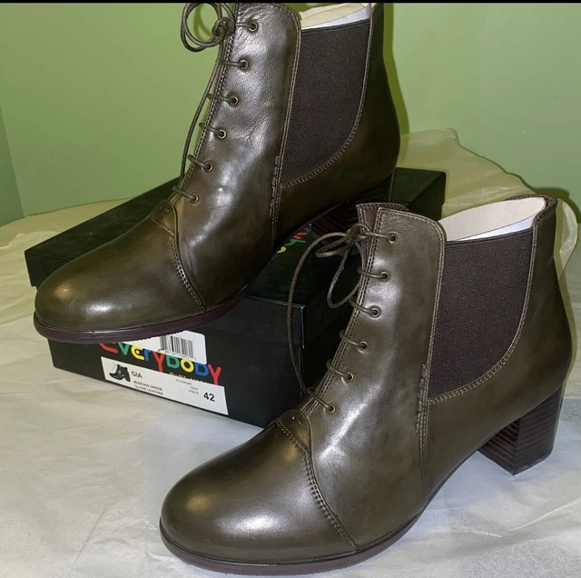 Everybody Womens Gia Muschio Leather Ankle Boots size Euro 42