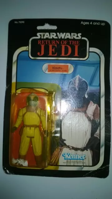 star wars kenner vintage klaatu skif guard blister retour du jedi 1983