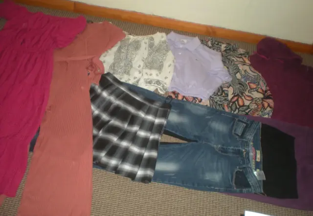 Bundle Girls Clothes age 15-16yrs Jeans Leggings Tops Hoodie Skirt Dress Jumpsui