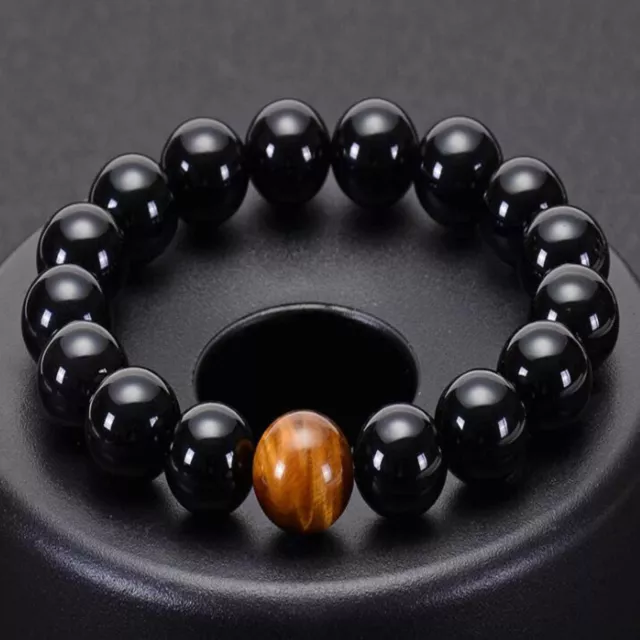 Mens Womens Jewelry Agate Tiger Eye Beads Bangle Bracelet New Arrival Ethnic