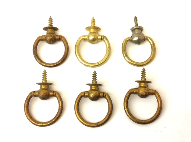 Mixed Lot Iron Metal Brass Knobs Round Handle Cabinet Drawer Pulls