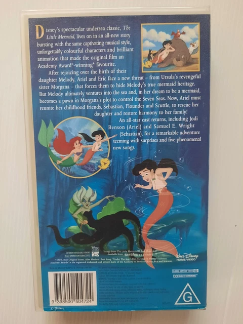 WALT DISNEY THE Little Mermaid II (2) Return to the Sea - VHS Tape $4. ...