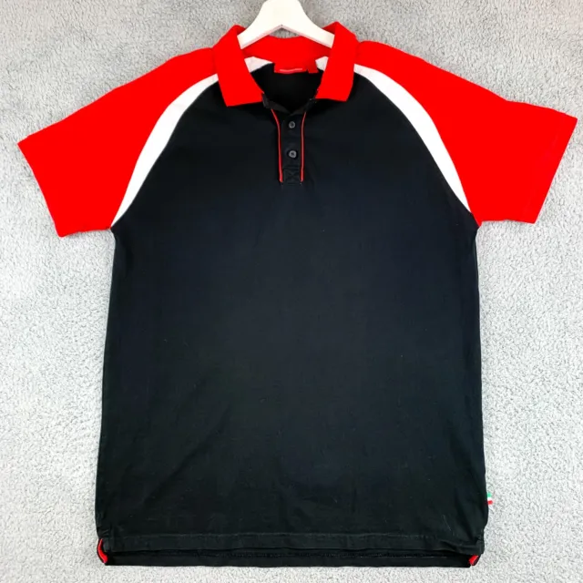 Scuderia Ferrari Shirt Mens Extra Large Black Golf Polo Racing Official Product