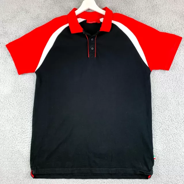 Scuderia Ferrari Shirt Mens Extra Large Black Golf Polo Racing Official Product