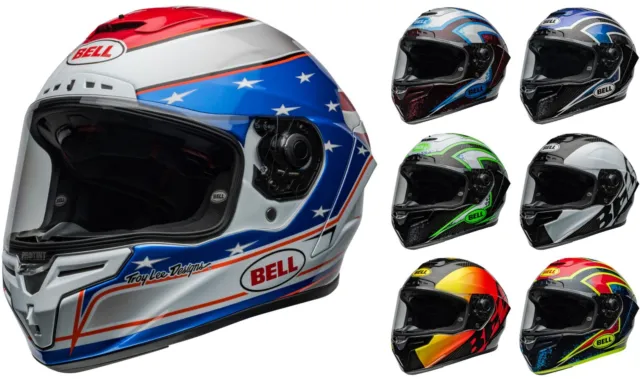 Bell 2024 RACE STAR Flex DLX with PROTINT Self Tinting Visor Motorbike Helmet