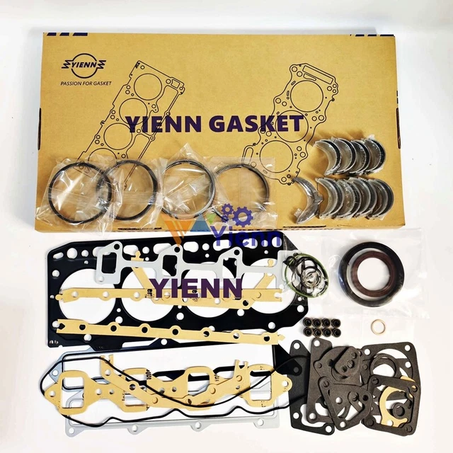 V3800 V3800DI-T Engine Overhaul Re-Ring Kit For Kubota M5-091 M5-111 Tractor