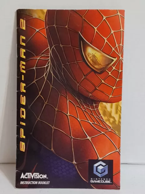 Manual Only Spiderman 2 Nintendo Gamecube Authentic Instruction Booklet Game