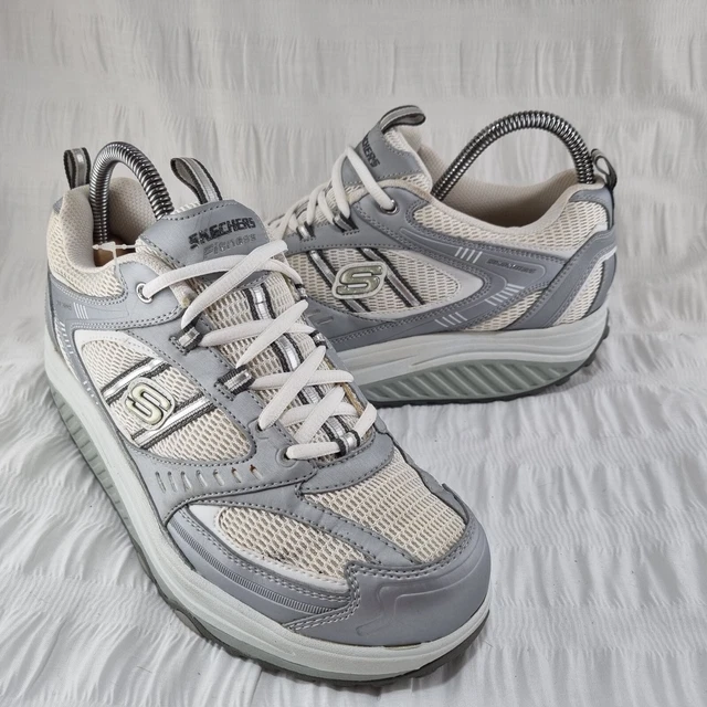 Skechers tone shop ups womens silver
