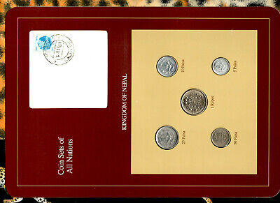 Coin Sets of All Nations Nepal 1986-89 50 Paisa 1989 5,10,25 Paisa 1986