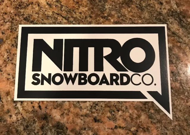 Nitro Snowboard Sticker - Snowboarding Skiing Mountain Sports Burton Ski Aspen