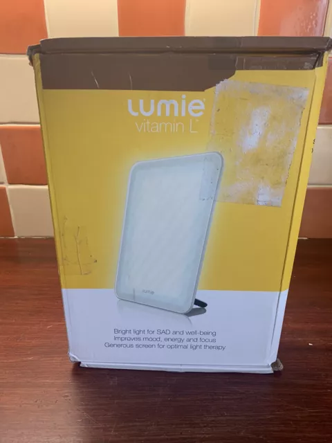 Lumie Vitamin L, Slim Light Box for Effective SAD Light Therapy, White