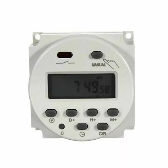 Digital LCD Zeitschaltuhr programmierbar Timer 12V AC/DC 16A Zeit Relais TOP