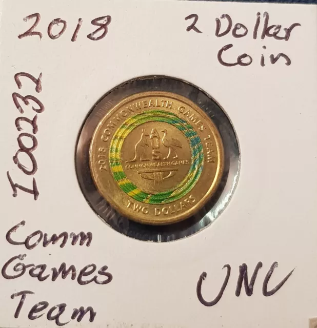 2018 2 DOLLAR Coin Commonwealth Games Australian Team Emblem Uncirculated 6.95 PicClick AU