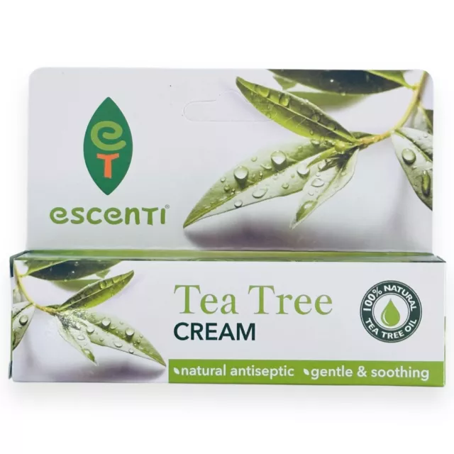 ET Escenti Tea Tree Cream 100% Natural antiseptic Gentle and Soothing 28G