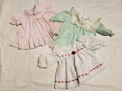 Vtg  Baby Toddler Girl Dress Pink lace  Ruffled Party Bryan Alexis Lot
