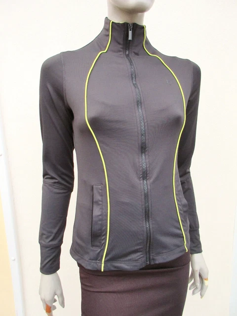 Atmosphere - Womens Workout / Running Jacket - size 10 - Charcoal Zip up Stretch