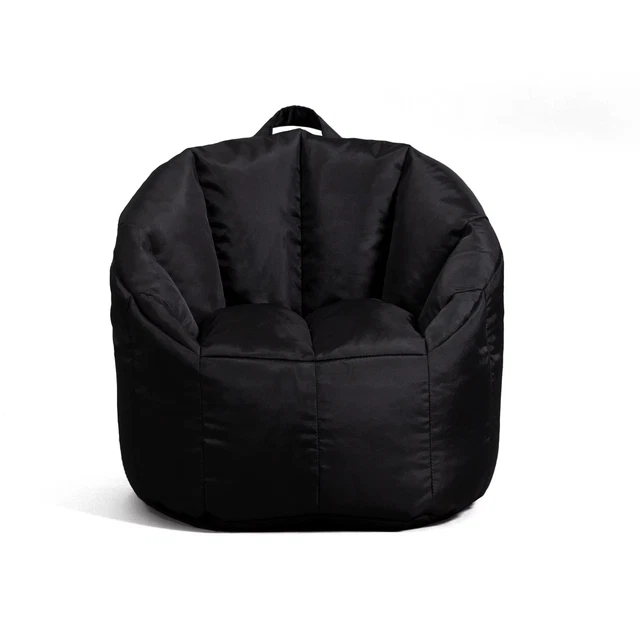 Big Joe Milano Kid's Bean Bag Chair, Smartmax 2ft, Black