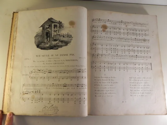 recueil de partitions anciennes de musique signées PIANO HARPE Partition sheet 2