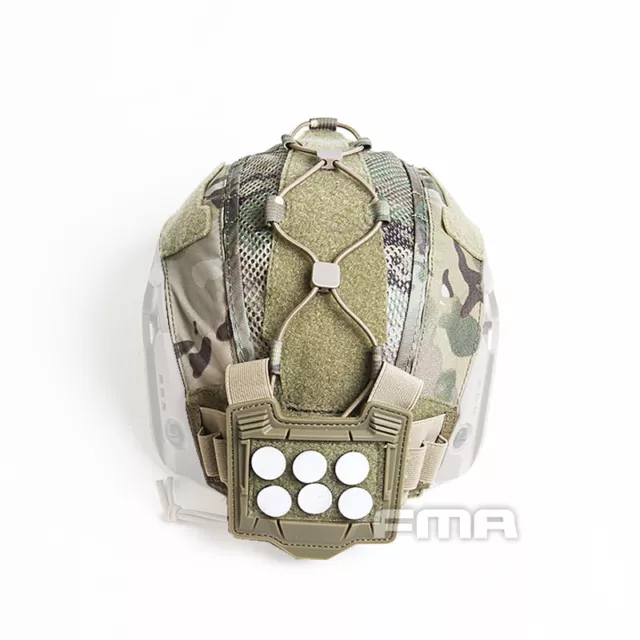 FMA Casque tactique Couverture pour casque maritime w / NVG Batterie Poch Camo
