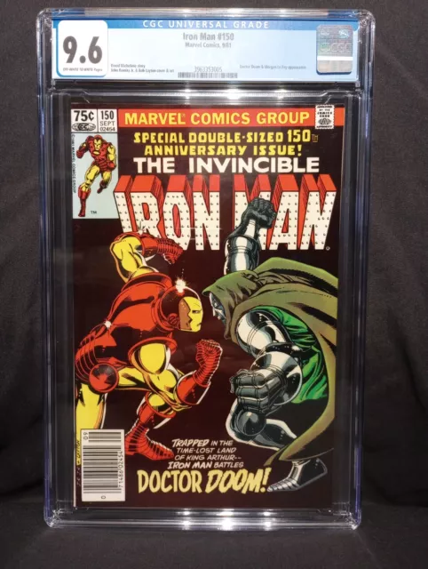 Iron Man #150 Marvel 9/81 CGC 9.6 NEWSSTAND App. by Doctor Doom & Morgan Le Fey
