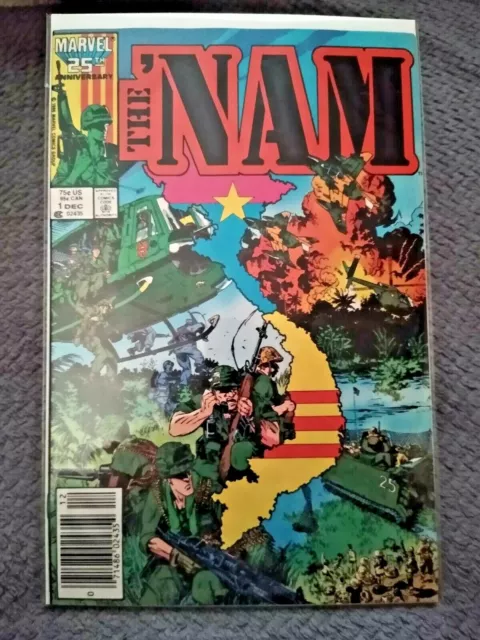 THE 'NAM #1 NM Newsstand Edition - Michael Golden - Vietnam War Comic - 1986
