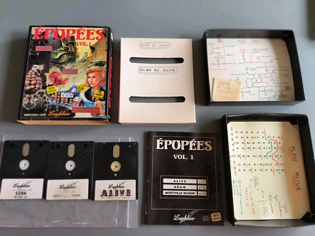 Jeu Amstrad CPC 6128 – MORTVILLE MANOR – Lankhor – Bon état