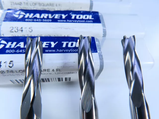 Lot ( 3 Pcs ) New Harvey Tool 23415 Aircraft Counterbore Spotface Tool Bits Set