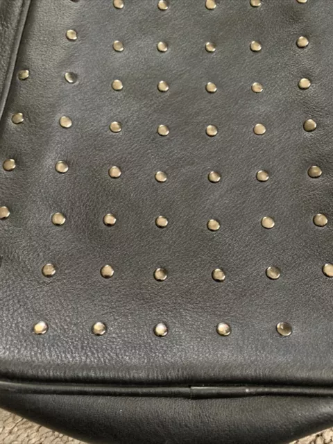 Cleobella Black Leather Studded Backpack 2