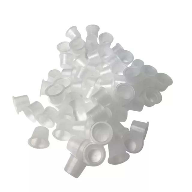 1000x **BULK BUY** Pack Premium TATTOO Ink Cups Caps POTS - gun kit needles