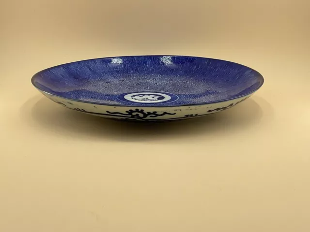 CHINA plato grande de porcelana china del siglo XIX. 2