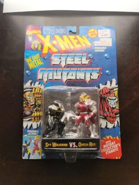 Marvel Comics X-Men Steel Mutants SPY WOLVERINE vs. OMEGA RED  - Toy Biz 1994