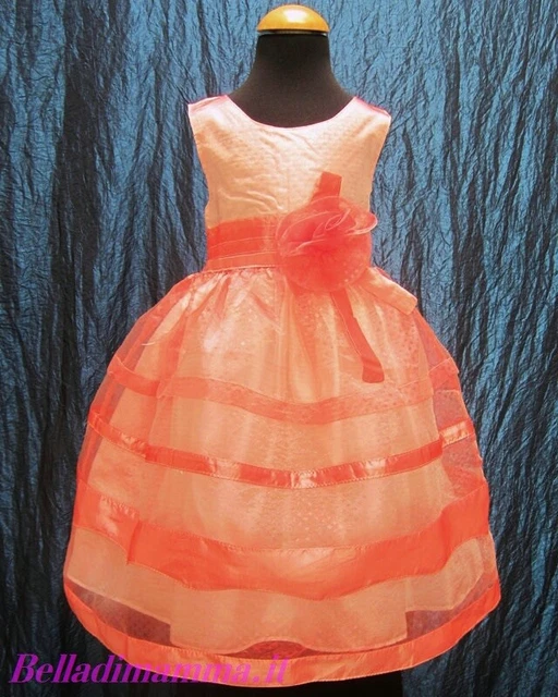 Vestito Abito Cerimonia Elegante Bimba Bambina BellaDiMamma (1-9 anni)