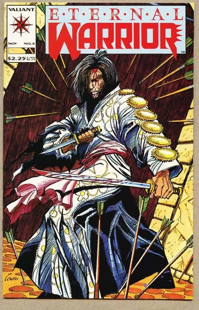 Eternal Warrior #4-1992 nm- 9.2 Valiant / 1st app Bloodshot cameo