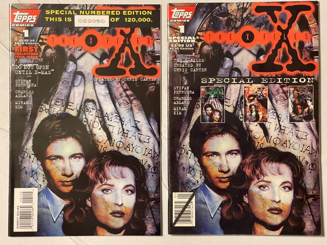 The X Files #1 Special Edition FIRST and SECOND printing numbered (Topps, 1995)