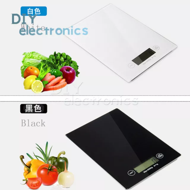 5kg LCD Kitchen Cooking Scale Versatile Food Weigh For Weight Loss US 2