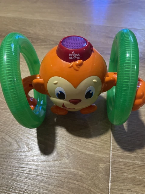 thumbnail image 2 of Brght Starts Roll & Glow Monkey Toy Lghts Muscal Sounds Movement 6 2 of 12