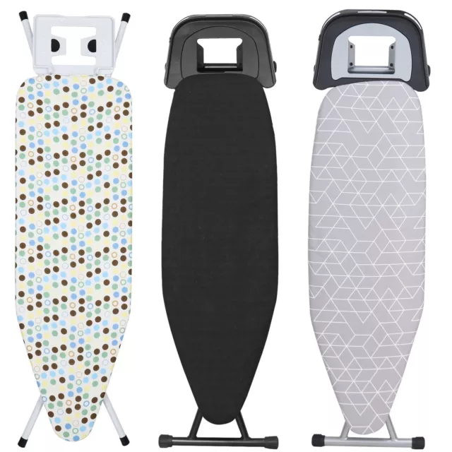 Folding Ironing Board Lightweight Adjustable Height Wide Iron Rack Non Slip Feet