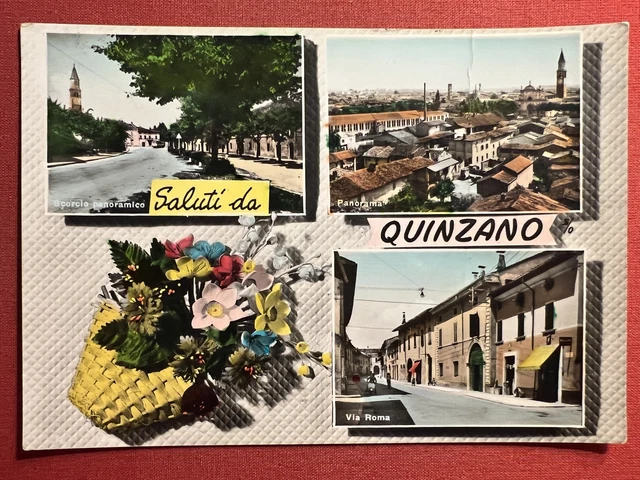 Cartolina - Saluti da Quinzano ( Verona ) - Vedute diverse - 1962