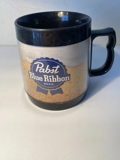 Vintage Thermo-Serv Plastic Insulated Pabst Beer Mug Stein Cup