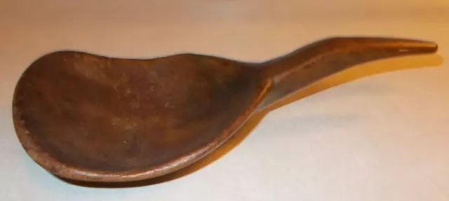 Antique 1800's primitive hand-carved Butter Ladle Scoop Spoon