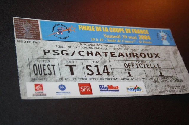 Pass Press Accreditation Finale Coupe de France PSG
