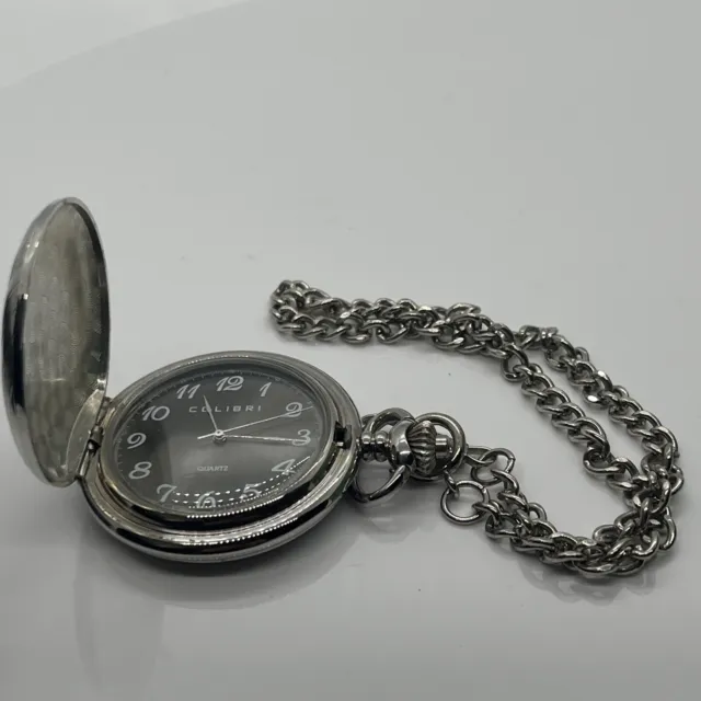 Colibri Silvertone Pocket Watch